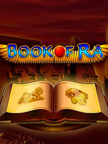 Book of Ra — слот в каталоге Topmatch: раскрытая древняя книга с египетскими знаками