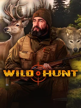 Wild Hunt — слот в каталоге Topmatch: охотник в лесу рядом с оленем и волком