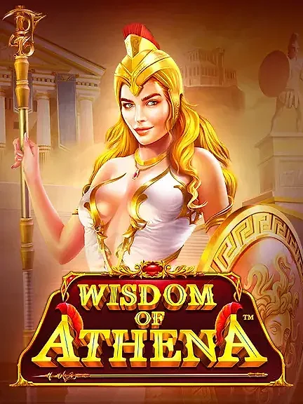 Wisdom of Athena — слот в каталоге Topmatch: Афина в шлеме среди мраморных колонн